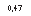 �������: 0,47