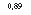 �������: 0,89