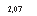 �������: 2,07
