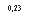 �������: 0,23