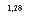 �������: 1,28