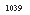 �������: 1039