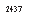 �������: 2437