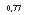 �������: 0,77
