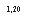�������: 1,20