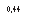 �������: 0,44