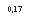 �������: 0,17