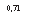 �������: 0,71