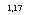 �������: 1,17