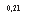 �������: 0,21
