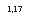 �������: 1,17