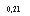�������: 0,21