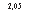 �������: 2,05