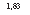 �������: 1,83