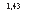 �������: 1,43