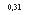 �������: 0,31