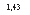 �������: 1,43