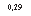 �������: 0,29