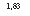 �������: 1,83