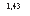 �������: 1,43