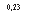 �������: 0,23