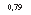 �������: 0,79