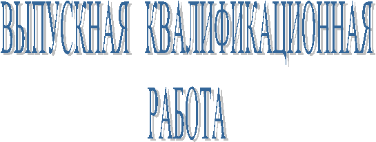 ВЫПУСКНАЯ КВАЛИФИКАЦИОННАЯ РАБОТА