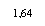 �������: 1,64