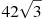 42\sqrt{3}