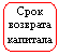 Скругленный прямоугольник: Срок возврата капитала