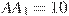 AA_1 = 10