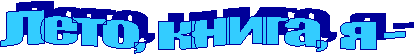 Лето, книга, я -