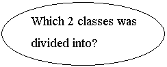 ����: Which 2 classes was 

divided into?

