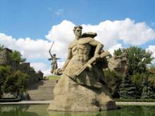 Город герой Волгоград, Мамаев курган. Площадь "Стоявших насмерть"