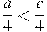 \frac{a}{4}<\frac{c}{4}