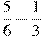 \frac{5}{6}-\frac{1}{3}
