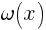 omega(x)