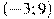 (-3; 9)