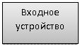 Подпись: Входное устройство
