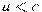 a<c