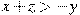 x+z>-y