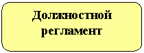 Скругленный прямоугольник: Должностной регламент