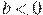 b<0