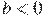 b<0