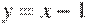 y= x - 1