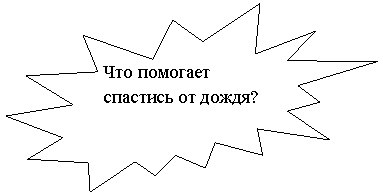Пятно 2: Что помогает спастись от дождя?