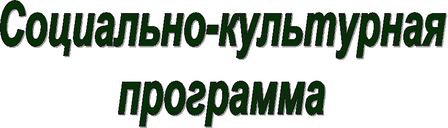 Социально-культурная
программа