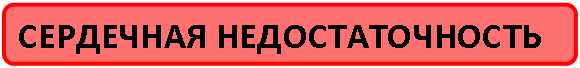 Скругленный прямоугольник: СЕРДЕЧНАЯ НЕДОСТАТОЧНОСТЬ