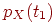p_X(t_1)