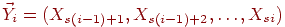 \vec Y_i=(X_{s(i-1)+1},X_{s(i-1)+2},\ldots,X_{si})